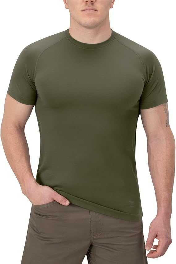 Vertx Mens Full Guard Short Sleeve Performance Shirt Baselayer Compression, VaporCore 37.5, Quick-Dry