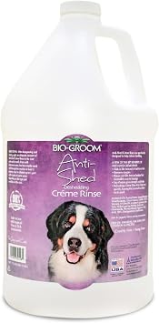 Bio-Groom Anti-Shed Deshedding Dog Conditioner - Odor Eliminating, Anti-Shedding Bathing Supplies, Puppy Wash Product, Cat & Dog Grooming Supplies, Cruelty-Free, Made in USA - 1 Gallon