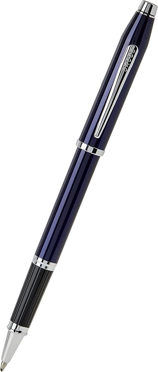 Cross Century II Blue Lacquer Rollerball with Chrome Point