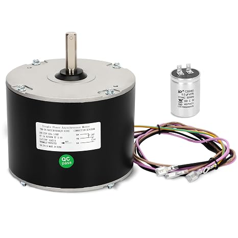 MOT18688 Condenser Fan Motor,1/8 HP 208/230V 825 RPM,Replacement for Trane,Replace MOT18688 MOT12215 MOT12004 MOT10514