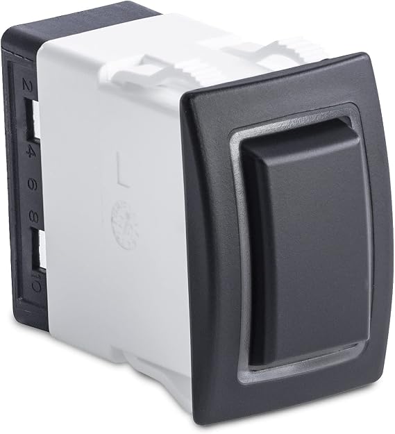 Sierra RK40650G, Rocker Switch, Halo DPST, Green Halo