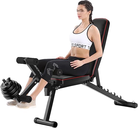 Adjustable Weight Bench, Exercise Bench for Home, Leg Extension And Curl Machine, 440 LBS Weight Capacity, Strength Training Equipment for Weightlifting And Abdominal Muscle