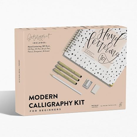 Modern Calligraphy Kit for Beginners: A Creative Craft Kit for Adults featuring Hand Lettering 101 Book, Brush Pens, Calligraphy Pens, and More (Calligraphy Practice Book Series)