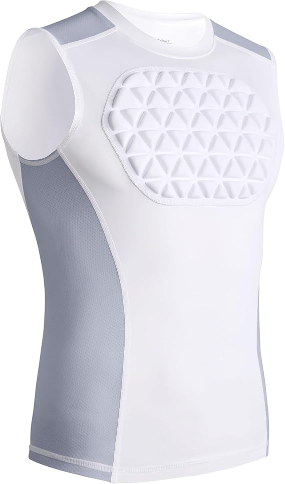 Youth Baseball Chest Protector Padded Compression Shirt
