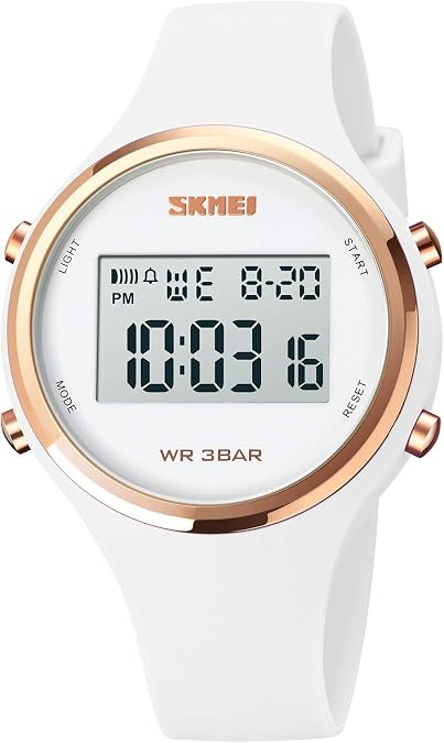 CakCity Digital Watch for Women Waterproof Stopwatch Sports Watches for Mens and Womens Unisex Wristwatch with Luminous Display