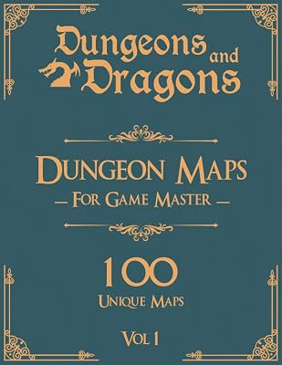 Dungeons and Dragons Dungeon Maps for Game Masters Vol 1: 100 Unique Maps and Background Stories for TTRPGs Paperback November 18, 2022