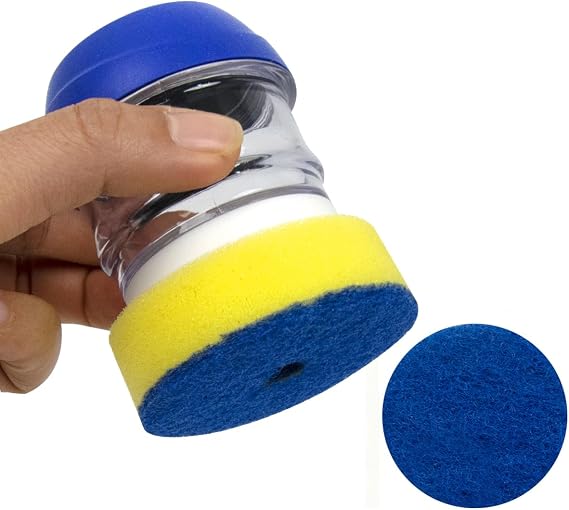 CELOX Soap Dispensing Sponge, Dish Scrubber with Soap Dispenser for Pot Pan Sink