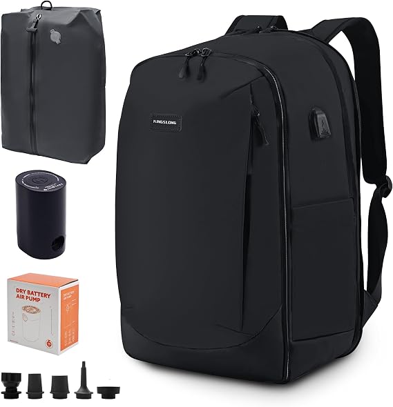 KINGSLONG 真空バックパック トラベルシール圧縮:電動エアポンプ付きVacpack キャリーオン拡張パックシステム