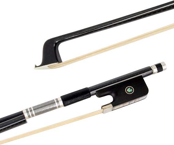 Viola Bow 4/4 Full Size Carbon Fiber (Plaid black)