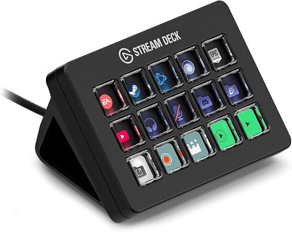Elgato Stream Deck Scissor Keys - Workflow Controller with Customizable Macro Keys for OBS Twitch Discord Teams Photoshop and More: Windows 10 macOS 13 or later