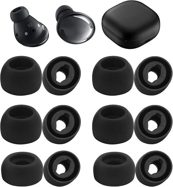 6 Pairs Replacement Ear Tips Silicone Ear Cover Earplugs