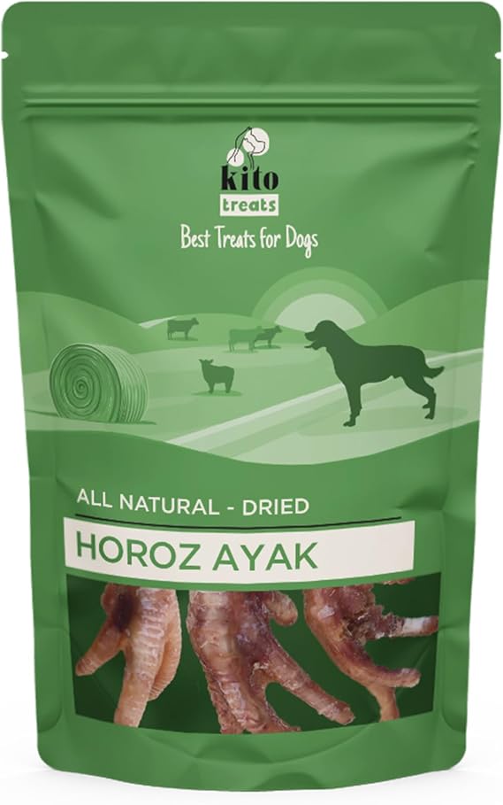 Kito Horoz Ayak Çiğnemelik Köpek Ödül Maması%100 Doğal, Glutensiz, Organik 100 gr (Dog Treat)