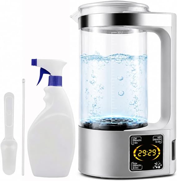 Hypochlorous Acid & Sodium Hypochlorous Solution Generator - Portable 2000ML Capacity Electrolyzed NaCl Water Solution Generator - Making Generate HClO Machine for Daily Cleaning