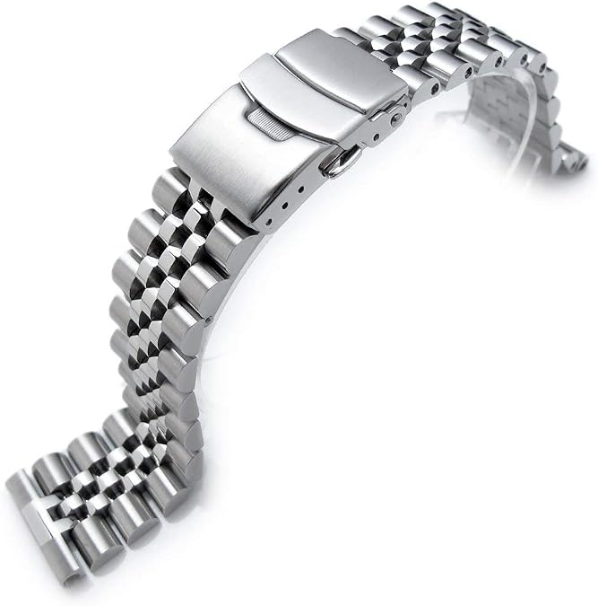 Strapcode 22mm Super-J Louis 316L Stainless Steel Watch Band, straight end universal version