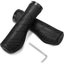 1 Pair Ø 22 mm Bike Grips with Hex Screwdriver, Ergonomic Bike Handlebar Grips for MTB BMX