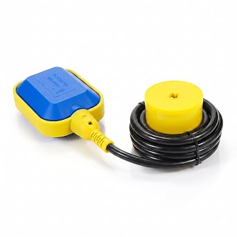1M Float Switch, 220V 16A Waterproof Tethered Float Switch & Liquid Level Controller with Cable for Water Tank, Sump Pump, Septic Tank, Pool, Pond, Aquarium 3.28ft1M