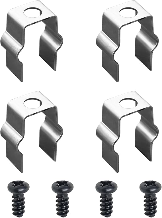 XJJ Mount Clips fits Shark IQ & AI AV2501S Robot Vacuum Cleaner Side Brush | 4 Pcs Retaining fastener for Robot Vacuum cleaner Side Brush fits Some Other Models Side Brush, Not Compatible ION Series