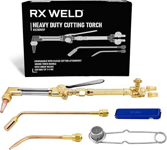 RX WELD Heavy Duty Oxy Acetylene Torch with Check Valves