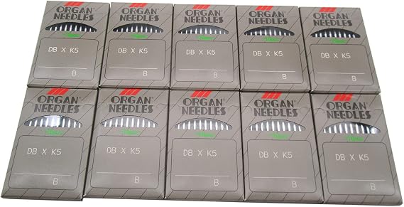 Organ Needle - 100 Organ DBXK5 Ball Point Needles Compatible with/Replacement for Tajima Brand Barudan Brand SWF Brand Industrial Embroidery Machines (75/11)