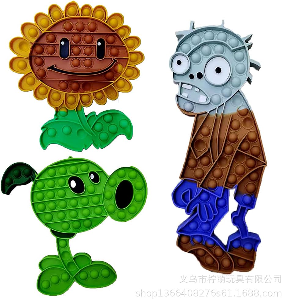 Plants Vs. Zombies Fidget Toys Pack Sensory for 6,7,8,9,10,11 Age,Great Gifts for Kids and Fans,Birthday