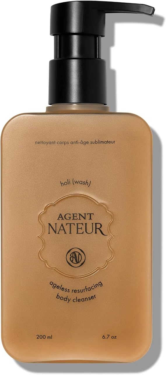 Agent Nateur - holi (wash) Ageless Resurfacing Body Cleanser | Gently Exfoliate, Moisturize + Smooth with Face-Grade Ingredients | Vegan, Non-Toxic, Clean Skincare (6.7 oz | 200 ml)