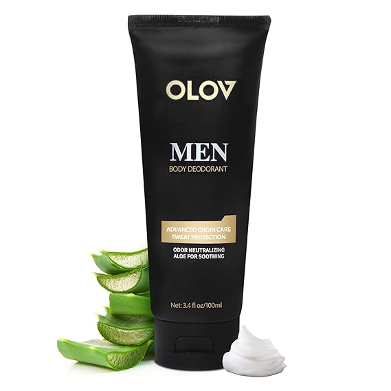 OLOV Deodorant for Men UltraPremium Aluminum-Free Antiperspirant, Clear Formula, Sweat & Odor Protection, Soft & Comfortable Fragrance 3.4fl oz