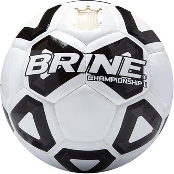 Brine Championship II Soccer Ball Size 5-White/Bla