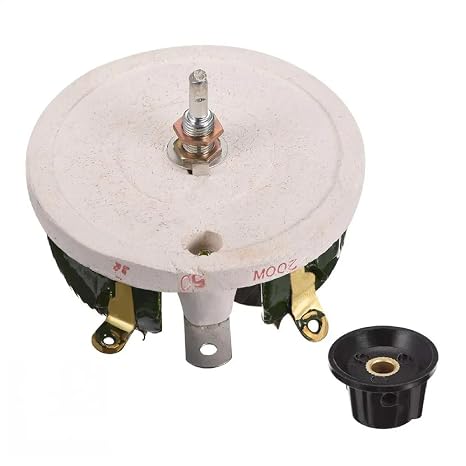 High Power 200W BC1 Wirewound Potentiometer Rotary Rheostat Ceramic Variable Resistor 5R 10R 20R 50R 100R 200R 300R 500R 1K (200R)