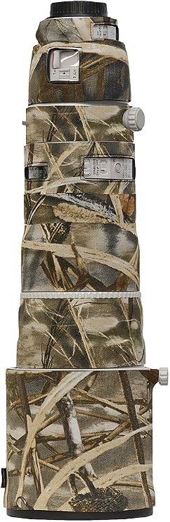 LensCoat Lens Cover for Canon 200-400 is f4 Camouflage Neoprene Camera Lens Protection Sleeve (Realtree Max4 HD) lenscoat