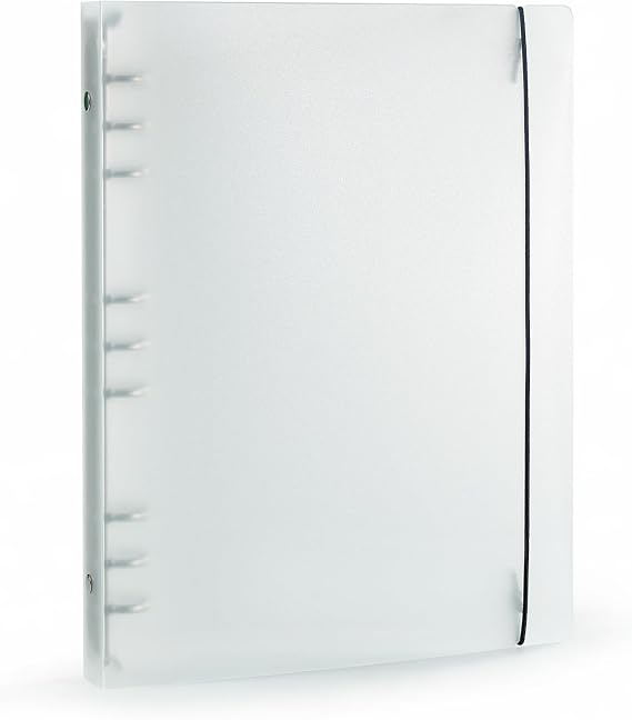 B5 Binder 9-Ring PP Refillable Organizer Protector with Elastic Closure