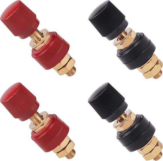 150A 12V M8 Remote Battery Junction Post Terminal Kit, 4 Pack