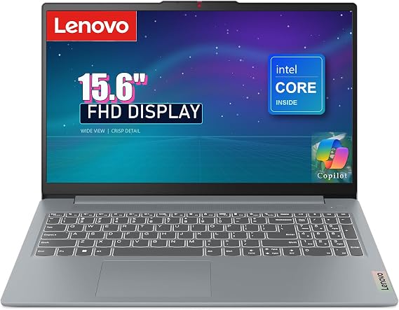 Lenovo 15.6" Essential Everyday Laptop, 2026 Edition, 8GB DDR5 128GB SSD | Intel 4-Core CPU, Fast DDR5 RAM, Win 11, FHD Anti-Glare Large Screen, Slim PC for Student & Home Office