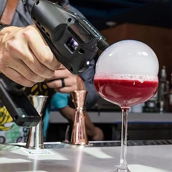 Cocktail Bubble Maker Kit, Flavour Blaster, Electric Cocktail Bubble Smoke Gun, Portable Smoker Infuser Handheld Cold Smoking Smoker, for Men, Friends, Dad
