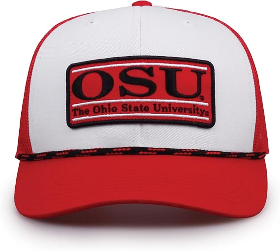 The Game Rope Style Trucker hat, White/Red