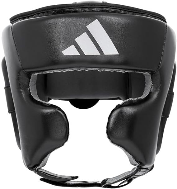 adidas Speed Head Guard CE-Approved Boxing Headguard with Ear and Cheek Protection, Has Added Force Resistance, Adjustable Non-Slip Training Gear for MMA and Sparring