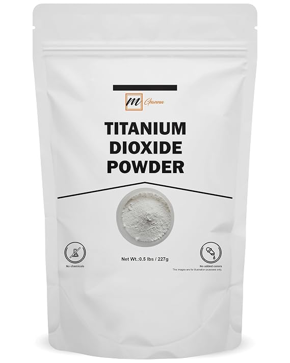 100% Natural Non-nano & Uncoated Titanium Dioxide Powder for Skin Hair and Health Care 0.5 LBS / 227 GMS