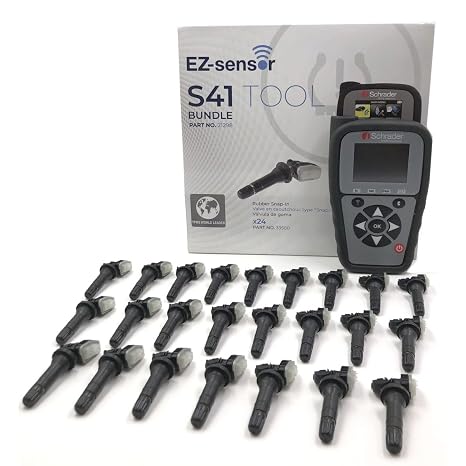Schrader TPMS Solutions 21298 S41 Programming Scan Tool w/ 24 33500 Programmable EZ-sensors (314.9, 315, 433MHz)