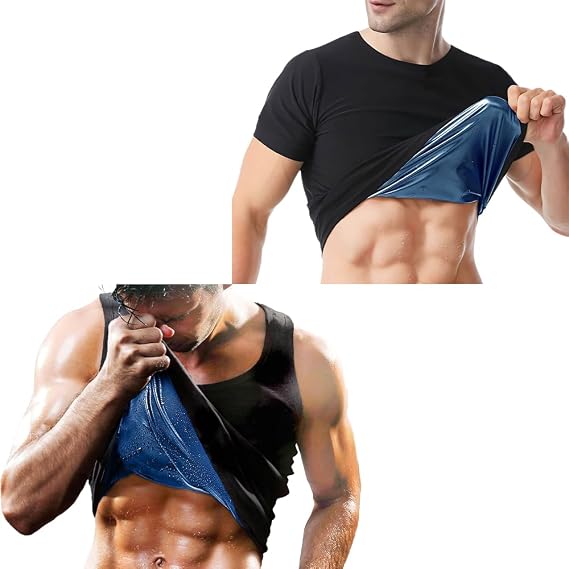 Sauna Shirt for Men (XL) & Sauna Vest for Men (L/XL)