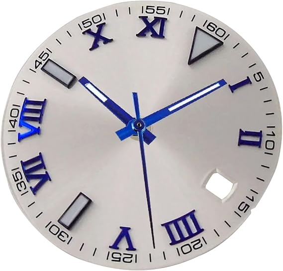 29mm Blue Roman Hands for NH35A Miyota 8215 ETA 2824 PT Accurate Timekeeping Watch Dial