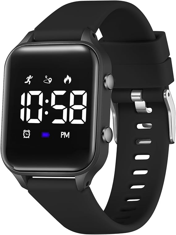 LAVAREDO Kids Digital Watches for Boys Girls,Waterproof Sport Watch with Pedometer Stopwatch Vibration Alarm for Ages 5-13,No App Fitness Tracker Watch for Kids Teens Birthday Gifts