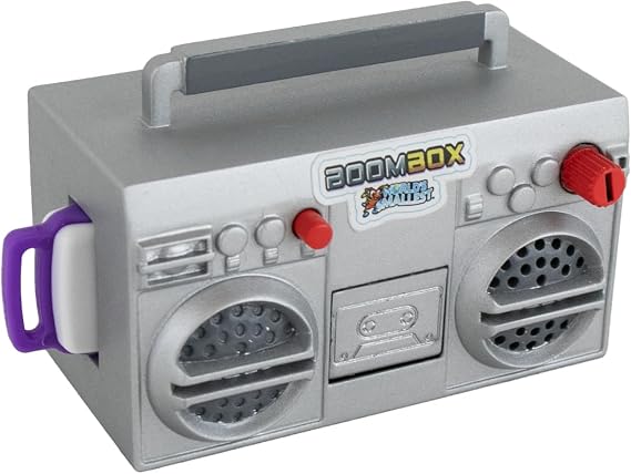 World's Smallest Boombox, Retro 80s Fully Functional Miniature Boombox. Play Your Music with Included USB Stick!