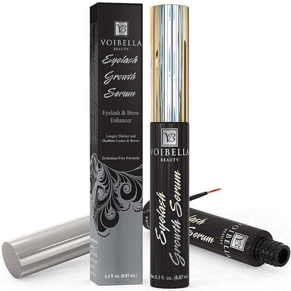 Eyelash Growth Serum 8.87mL - For Thick, Fuller, Longer Eyelashes | with Peptides & Botanical Extracts, To Grow Bigger Lashes and Eyebrows