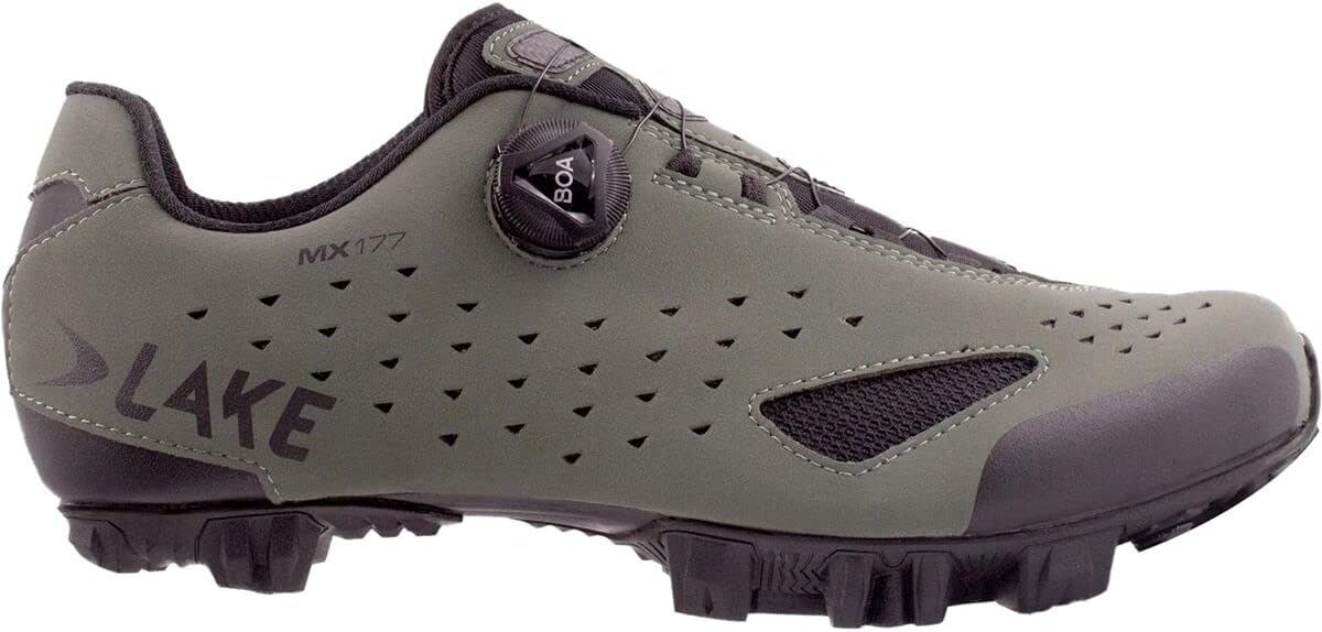 Lake Mx177 Wide Cycling Shoe - Men's Beetle/Black, 40.0