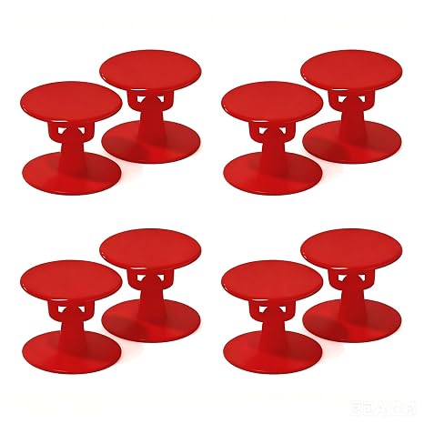 8 Sets Replacement Rivets Button for Beach Shoe Repair Replacement Parts for Clog Shoe Strap Repair (Red)