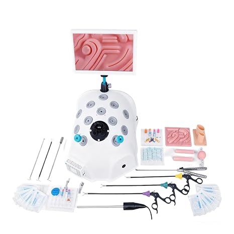 Laparoscopic Trainer Portable Box; Laparoscopic Surgery Simulator Interchangeable Modules; Simulador Laparoscopia Practice Model for Medical Students & Clinical Skills (Set 1)
