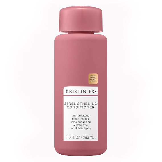 Kristin Ess Biotin Deep Conditioner - Promotes Healthy Hair Growth - Strengthen + Repair Dry Damaged Hair - Prevent Hair Breakage with Fortifying Amino Acids - Vegan, Sulfate Free, Color Safe 10oz