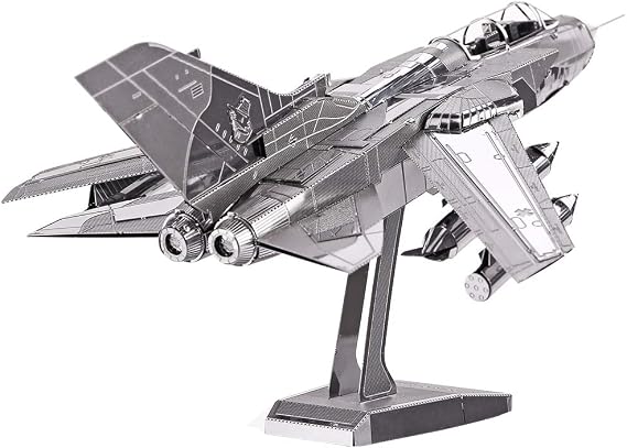 Piececool 3Dメタルパズル 大人用 トルネード戦闘機 軍用飛行機モデルキット ティーンズ 男性 趣味 DIY 3Dパズル 誕生日プレゼント 83ピース