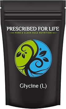 Prescribed For Life Glycine Powder | L Glycine Supplements for Digestion and Muscle Support | Essential Amino Acids | Vegan, Gluten Free, Non GMO (2 kg / 4.4 lb)