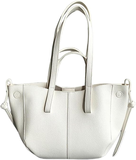 Fashionable Commuters High Capacity Shoulder Bag PU Leather Handbag Underarm Casual Shopper for Everyday Use Large Capacity