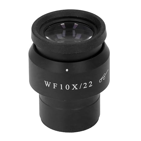 WF10X Digital Microscope Eyepiece for Stereo Microscopes 22mm Widefield, 30mm Interface, Aluminum Alloy Body with Optical Glass Lens
